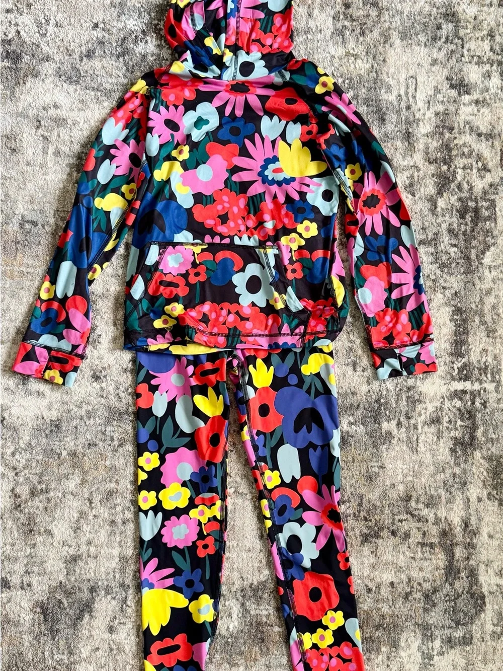 Hanna Andersson Floral Kids Activewear Set Size US 10